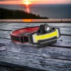 Налобний ліхтарик Bailong BL-W685-LTS+COB+RGB, 5 режимів, водостійкий, ударостійкий, USB кабель Type-c