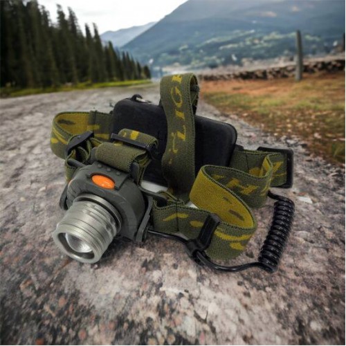 Налобний ліхтар тактичний Bailong BL-1505\602B SENSOR з датчиком руху, Ліхтарик налобний led