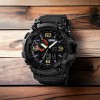 Годинник наручний чоловічий SKMEI 1520BK BLACK, армійський годинник протиударний. Колір: чорний