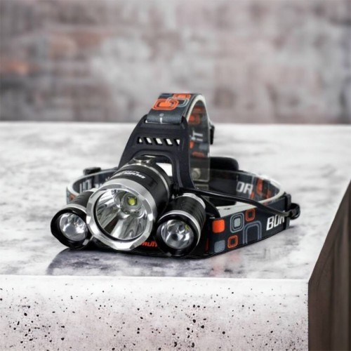 Ліхтар Police 3000-T6+2XPE (2х18650, 5 режимів, Zoom, 1500 люмен), Налобний ліхтар з лінзою
