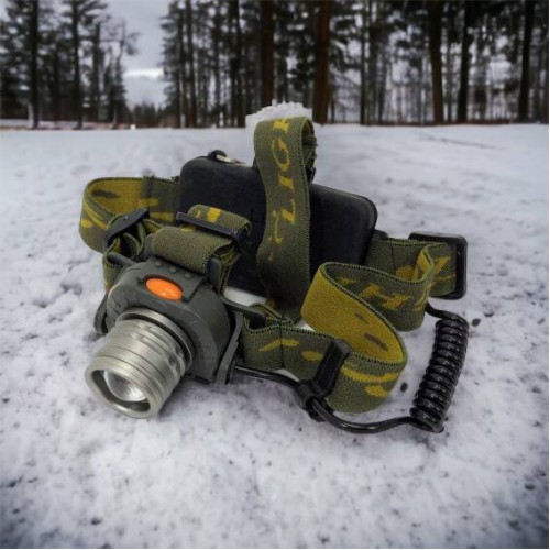 Налобний ліхтар тактичний Bailong BL-1505\602B SENSOR з датчиком руху, Ліхтарик налобний led