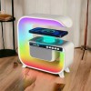 Нічний акумуляторний RGB G3 з бездротовою зарядкою 15W і Bluetooth колонкою 3W Настільна смарт лампа