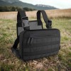 Тактична нагрудна сумка з Cordura 1000D, розгрузка чоловіча чорна