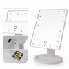 Дзеркало для макіяжу з 16 LED підсвічуванням Mirror, косметичне дзеркало з підсвічуванням. Колір: рожевий