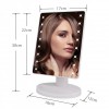 Дзеркало для макіяжу з 16 LED підсвічуванням Mirror, косметичне дзеркало з підсвічуванням. Колір: рожевий