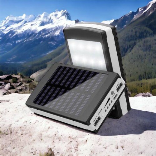 УМБ Power Bank Solar 90000 mAh мобільне зарядне з сонячною панеллю та лампою, Power Bank Charger Батарея
