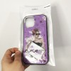 Чохол на Apple Iphone 12 Pro Max дівчина в окулярах. Колір фіолетовий