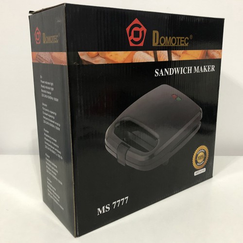 Сендвічниця DOMOTEC MS-7777, Електробутербродниця, Сендвічниця мультипекар, Бутербродниця електрична