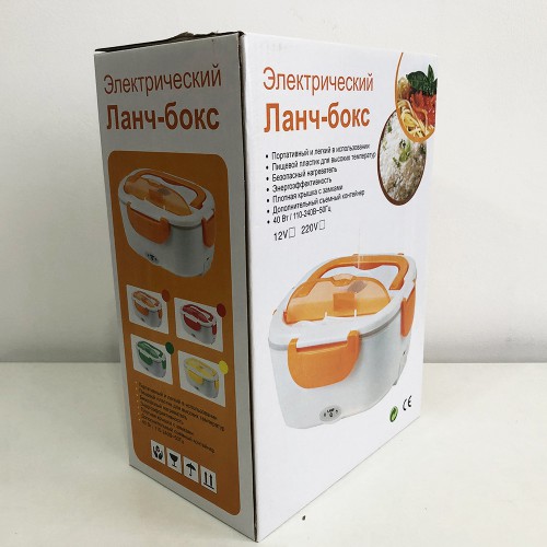 Ланч бокс електричний із підігрівом Lunch Heater 220 V Pro, ланч бокс від мережі. Колір: рожевий