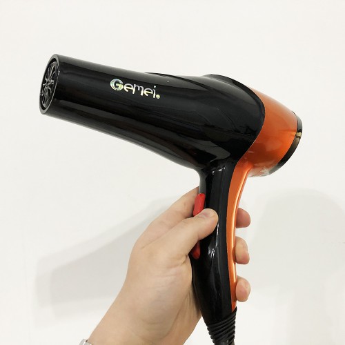 Фен GEMEI GM-1766 2.6 кВт АС, фен для голови, жіночий фен для волосся, фен сушка. Колір: помаранчевий