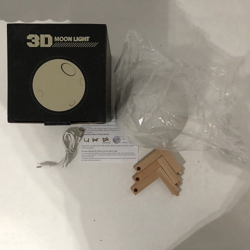 Нічник світиться місяць Moon Lamp 13 см, Нічник для дитини на ніч, Нічник для гарного сну дитини