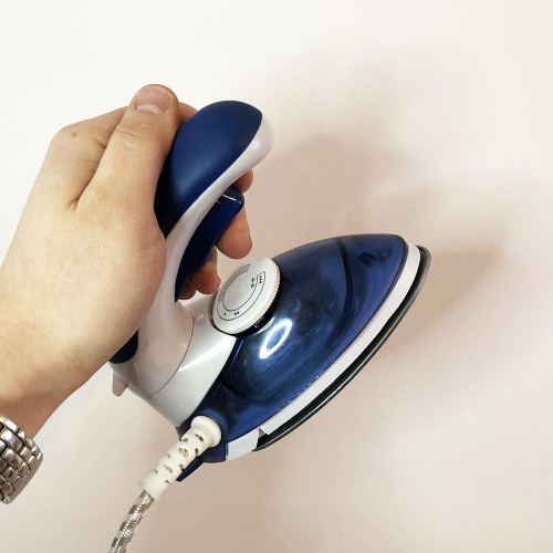 Відпарювач Mini Steam Iron HT-558B, Праска електрична парова, Парова праска для одягу. Колір: синій