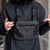 Тактична нагрудна сумка з Cordura 1000D, розгрузка чоловіча чорна