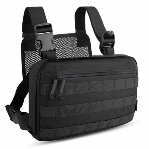 Тактична нагрудна сумка з Cordura 1000D, розгрузка чоловіча чорна