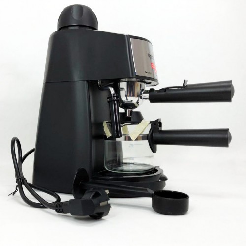 Кавомашина Rainberg RB-8111 кавоварка ріжкова з капучинатором 2200W Espresso, маленька кавоварка