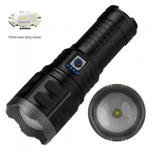 Ручний ліхтар Police AK138 WHITE LASER LED PM60-TG із зарядкою USB, що працює від 4х18650 акумуляторів