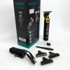Машинка для стрижки VGR V-082 акумуляторна бездротова професійна + 3 насадки триммер для волосся