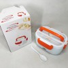 Ланч бокс електричний із підігрівом Lunch Heater 220V Pro, контейнер для їжі з відсіками. Колір: помаранчевий