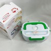 Ланч бокс електричний з підігрівом Lunch Heater 220 V Pro, Термос для їжі для дітей. Колір: зелений