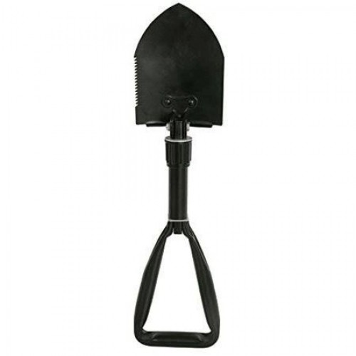 Лопата туристична багатофункціональна Shovel 009, міні лопата для кемпінгу, саперна. Колір: чорний