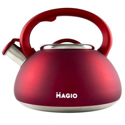 Чайник Magio MG-1193 3 л зі свистком, маленький чайник для газової плити, металевий чайник