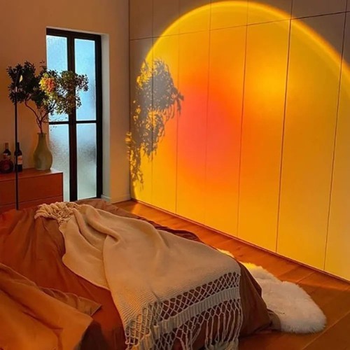 Лампа Атмосферна Проекційний Світильник ЗАМОВЛЕННЯ Atmosphere Sunset Lamp ефект веселки, Лампа ефект сонця