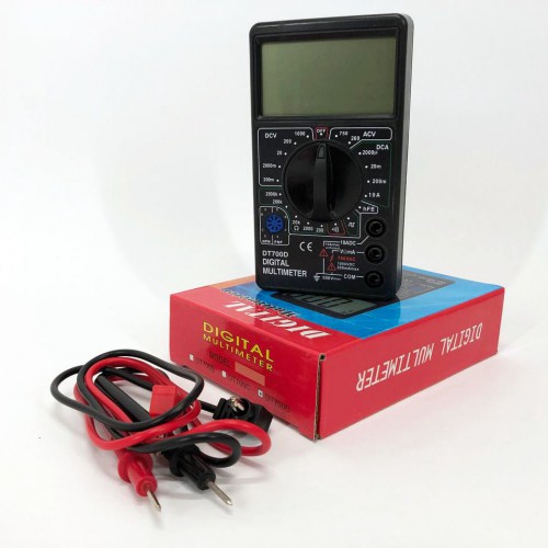 Цифровий мультиметр Digital Tech DT700D великий дисплей (зі звуком), мультиметр із захистом