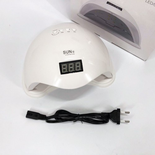 Лампа SUNUV SUN 5 PLUS 48W WHITE UV/LED для полімеризації, Професійна лампа для нігтів з таймером