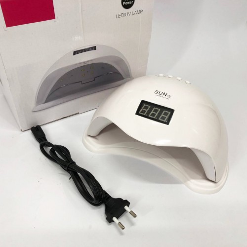 Лампа SUNUV SUN 5 PLUS 48W WHITE UV/LED для полімеризації, Професійна лампа для нігтів з таймером