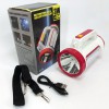 Ліхтар кемпінговий з сонячною панеллю 5158-LED-COB power bank, кемпінговий ліхтар-лампа. Колір: червоний