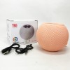 Бездротова потужна колонка TG337 з Bluetooth, RGB-підсвічуванням та радіо. Колір: рожевий