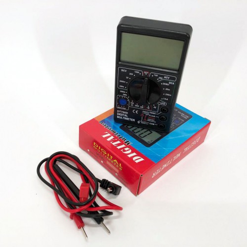 Цифровий мультиметр Digital Tech DT700D великий дисплей (зі звуком), мультиметр із захистом