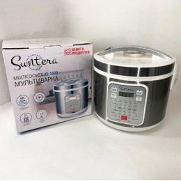 Мультиварка Suntera AS-1020 1000 Вт, Багатофункціональна мультиварка, скороварка пароварка мультиварка