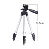 Штатив для телефону та фотоапарата Tripod 3110 PRO портативний трипод 0,35-1.02м висота. Колір: срібний