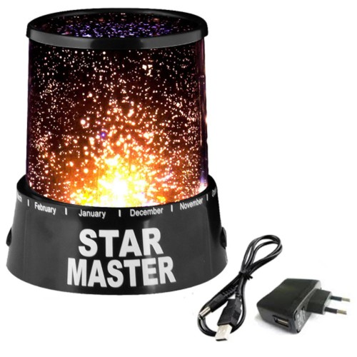 Лазерний проектор Star Master Зіркове небо, Нічник для дитини в спальню, Нічник для малюка