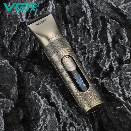 Акумуляторна машинка для стрижки VGR V-659, Машинка для стрижки волосся домашня підстригальна