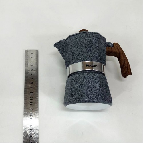 Кафеварка гейзерна Magio MG-1010 150 мл, гейзерна кавоварка для плити, кавник гейзерний