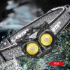 Ліхтар налобний WT208 2COB, білий, червоний, Налібний ліхтарик з usb зарядкою, Водонепроникний ліхтарик