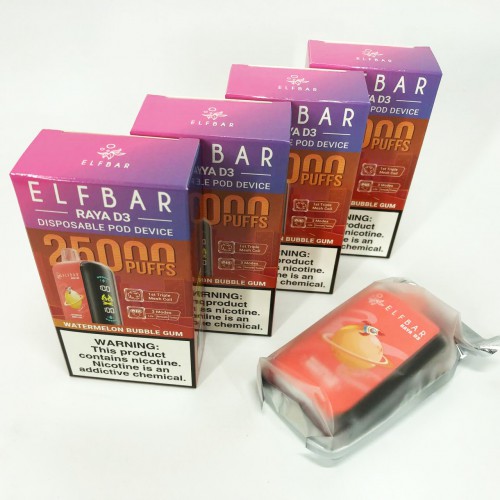 Elf Bar Raya D3 25000. Кавунова жуйка (Watermelon Bubble Gum)