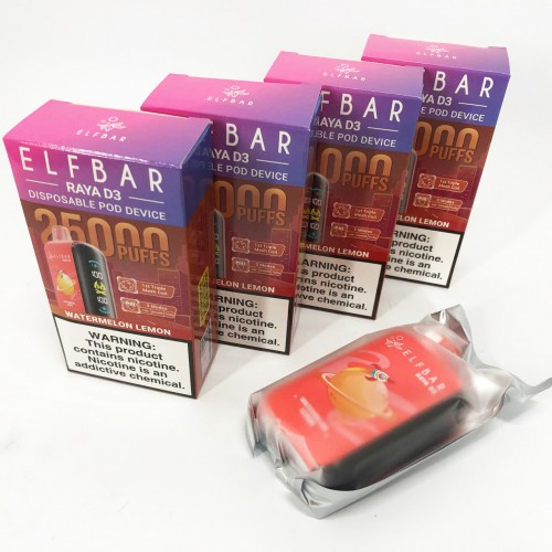 Elf Bar Raya D3 25000. Кавун Лимон (Watermelon Lemon)