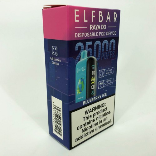 Elf Bar Raya D3 25000. Чорниця (Blueberry Ice)