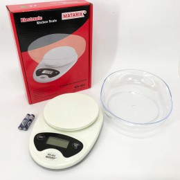 Ваги кухонні Matarix MX-404 Електронні З Чашею Кухонні до 7 кг Кухонні ваги для зважування продуктів