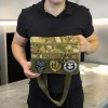 Сумка-кобура мультикам наплічна з липучкою для шевронів, тактична сумка чоловіча з кордури