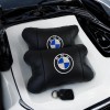 Авто подушки 2шт — набір BMW з натуральної шкіри, на підголівник у машину, Автомобільна подушка БМВ