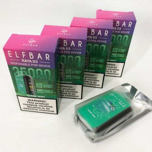 Elf Bar Raya D3 25000. М'ята (Alpine Mint)