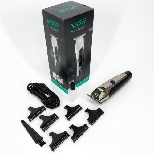 Акумуляторна машинка для стрижки VGR V-059, бездротова електробритва, машинка для стрижки для дому