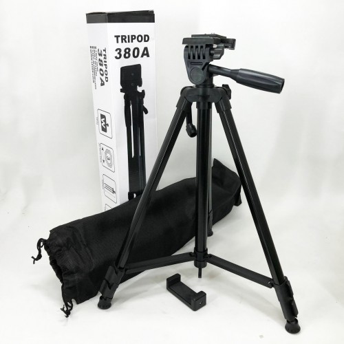 Штатив для камери, телефону, трипод, тринога TriPod 380A 0.50-1.35м, Штатив розкладний для фото