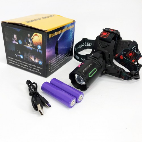 Ліхтар налобний NIGHT VISION FLUORESCENCE CT012-P-TG, Ліхтар акумуляторний для риболовлі, Головний ліхтарик