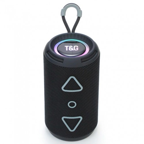 Bluetooth колонка портативна TG656 FM-радіо, акумуляторна колонка для музики. Колір: чорний
