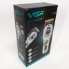 Машинка для стрижки волосся та бороди професійна VGR V-699 з насадками та LED дисплеєм. Колір: чорний